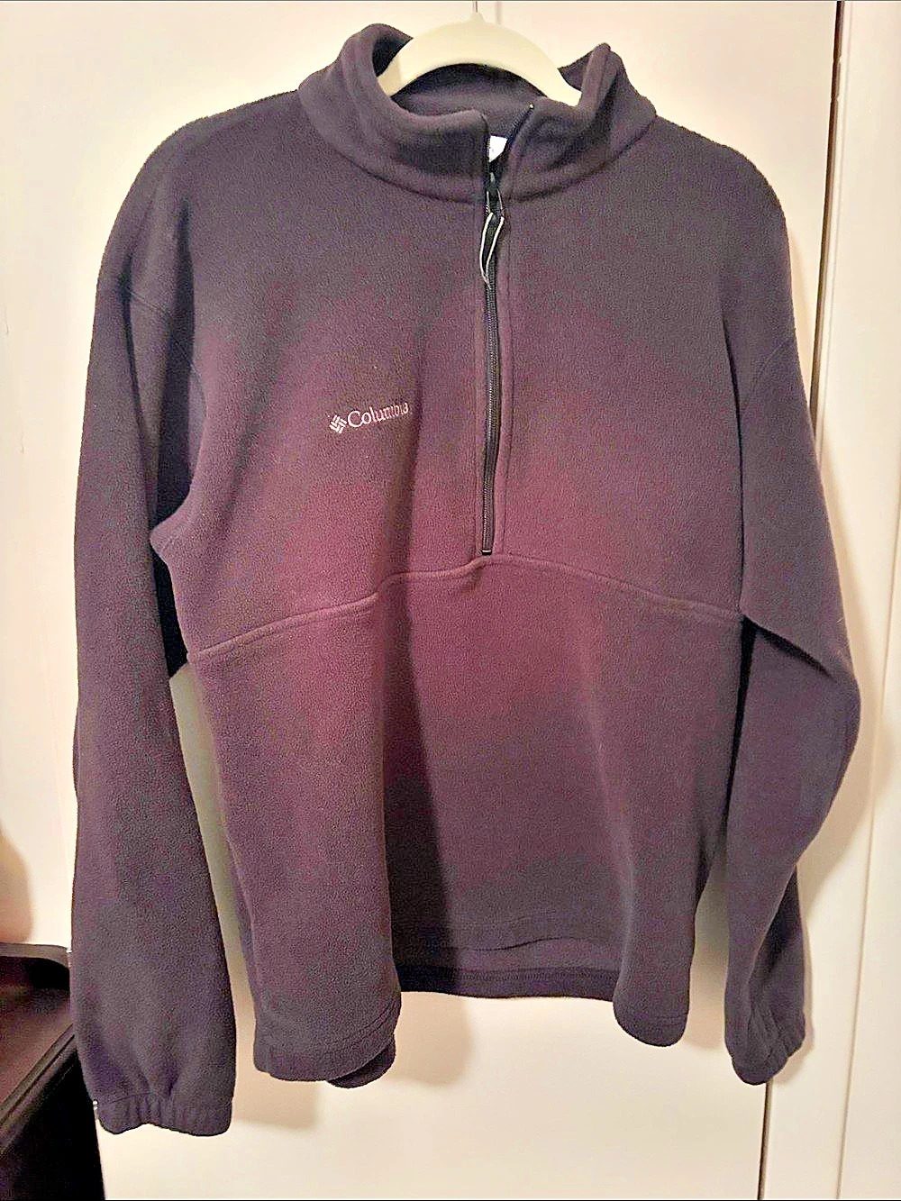 Columbia Steens Mountain Quarter-Zip Fleece Pullover Black Large